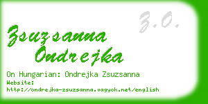 zsuzsanna ondrejka business card